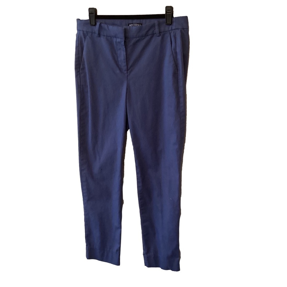 J. Crew Mercantile Blue Effortless Slim Cropped Chino Pants 4